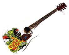 Load image into Gallery viewer, Cheech and Chong Tommy Autographed 1/1 Custom Graphics Photo Guitar ACOA PSA
