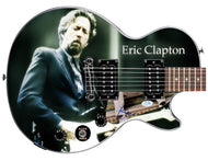 Eric Clapton Signed 1/1 Custom Graphics Epiphone Les Paul Guitar
