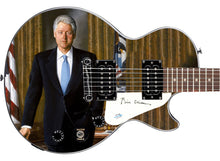 Load image into Gallery viewer, President Bill Clinton Autographed Epiphone 1/1 Custom Graphics Guitar
