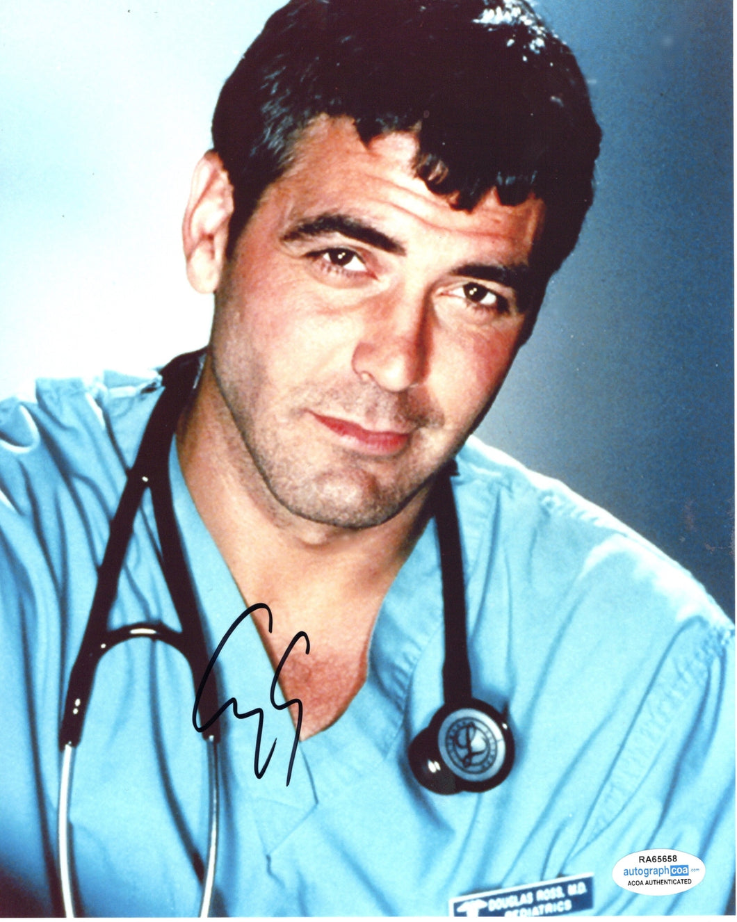 George Clooney Autographed Signed 8x10 Photo ER