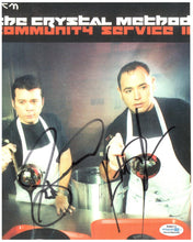 Load image into Gallery viewer, Crystal Method Autographed Signed 8x10 Photo
