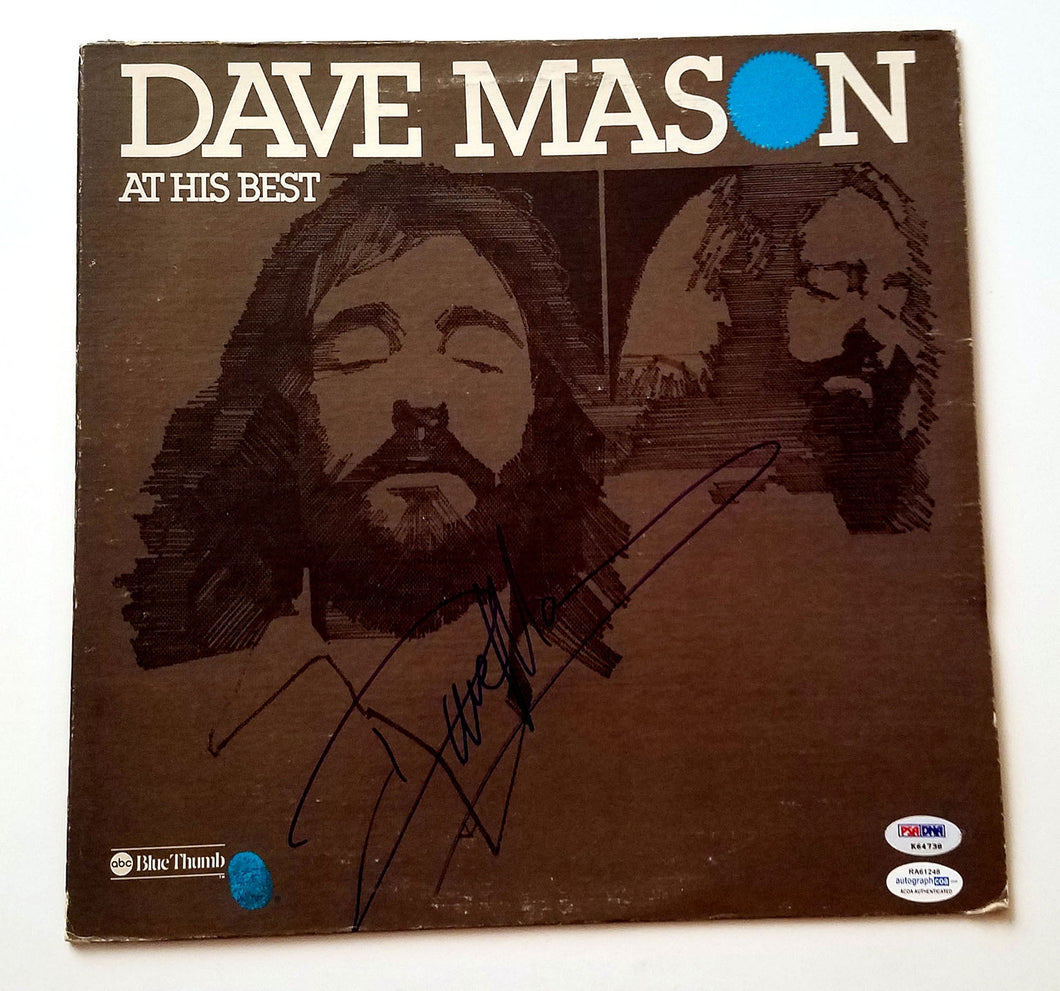 Dave Mason Autographed Signed At His Best Album LP