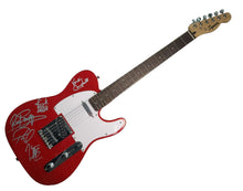 Load image into Gallery viewer, Def Leppard Autographed Red Sparkle Fender Telecaster Guitar
