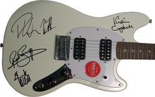 Load image into Gallery viewer, Def Leppard Autographed White Fender Mustang Guitar
