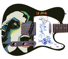 Load image into Gallery viewer, Def Leppard Autographed w Sketch Signed 1/1 Custom Photo Graphics Guitar
