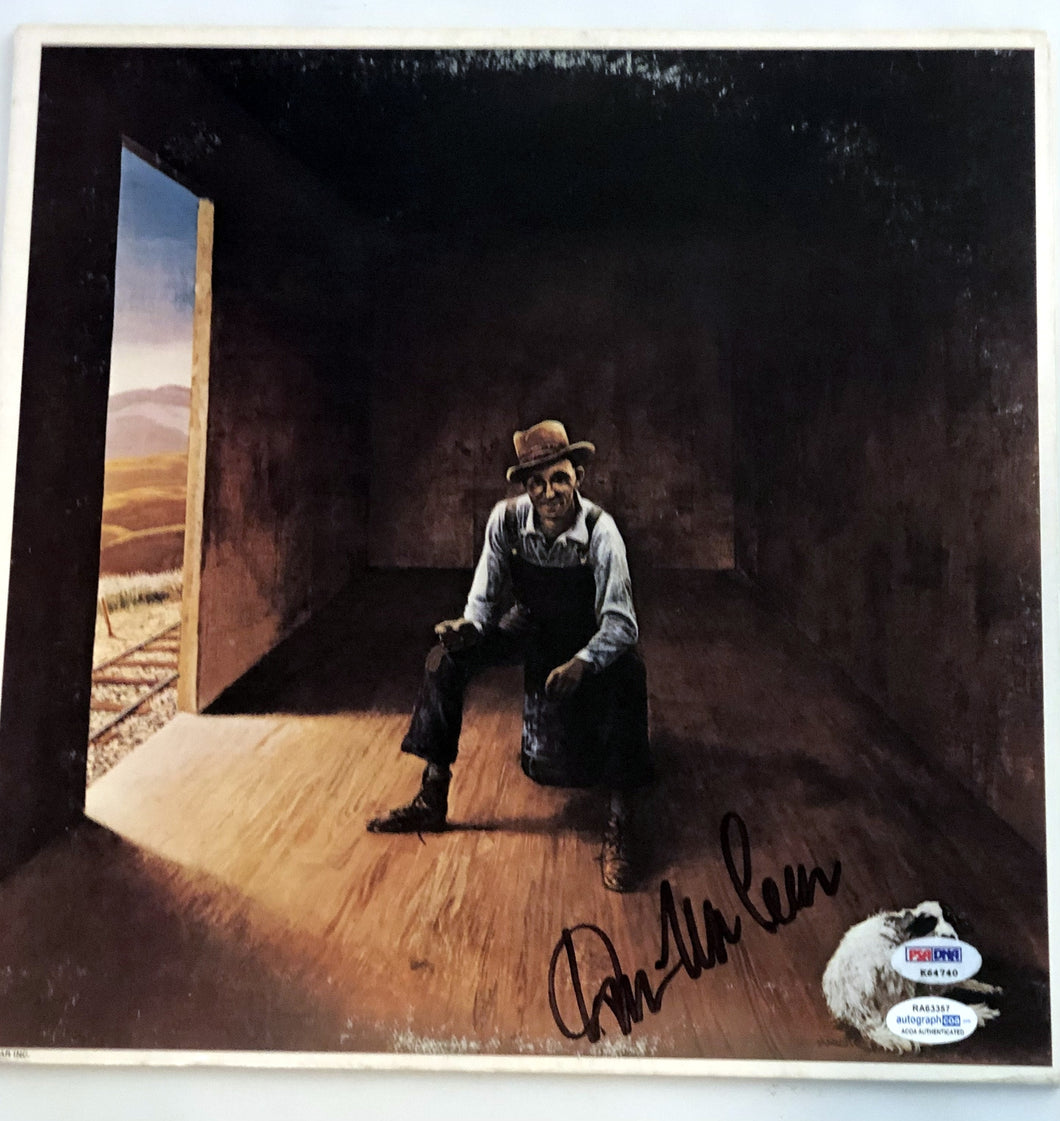 Don MLean Autographed Homeless Brother Vinyl Album Lp