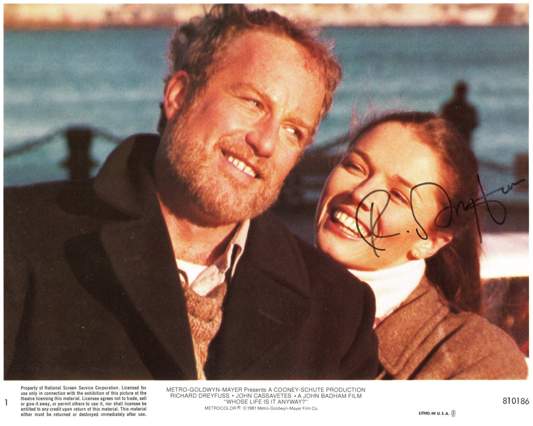 Richard Dreyfuss Autograph 8x10 Photo Who's Life Is It Anyway