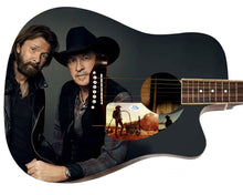 Load image into Gallery viewer, Brooks &amp; Dunn Ronnie Autographed Custom Graphics Photo Guitar
