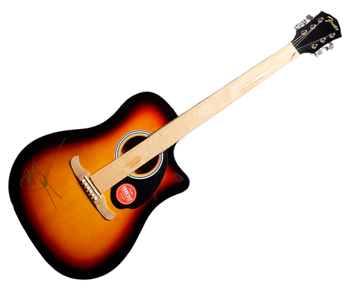 Dwight Yoakam Autographed Fender FA 125CE Acoustic Guitar AFTAL UACC