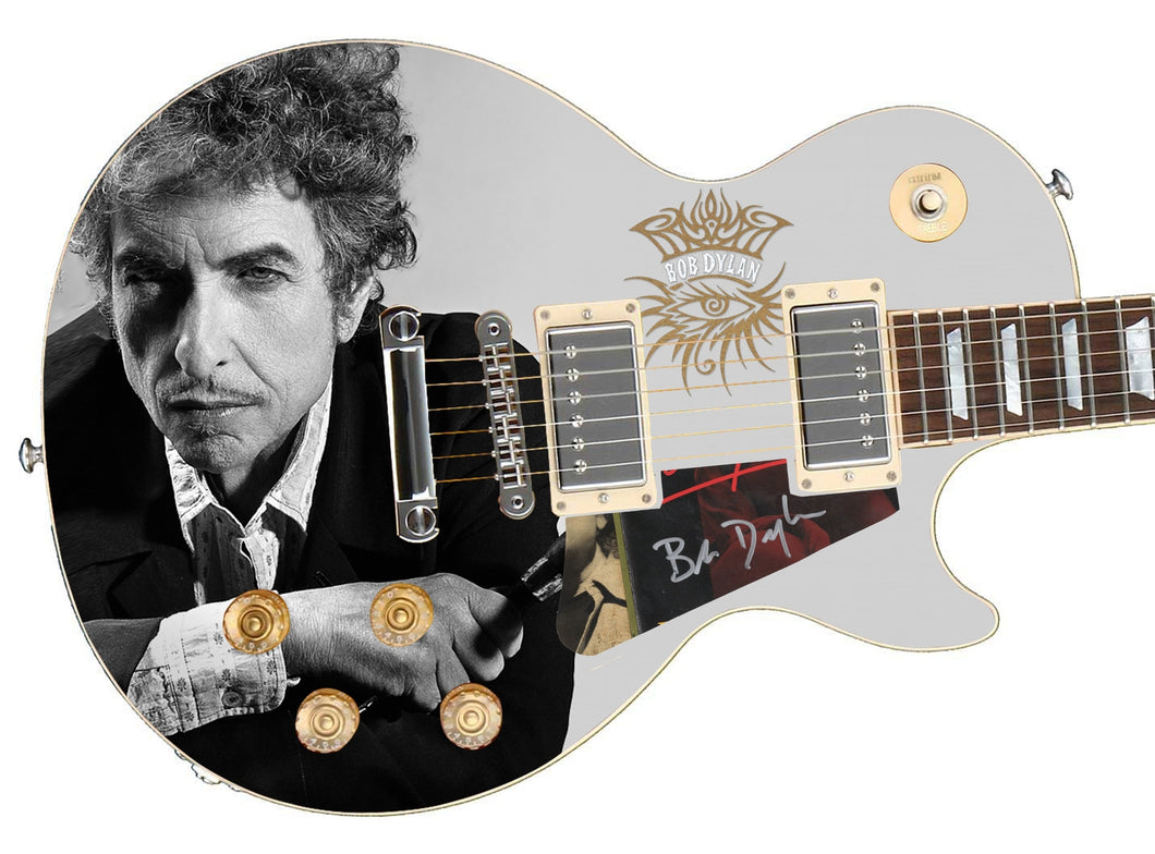 Bob Dylan Autographed Custom Graphics 1/1 Photo Guitar