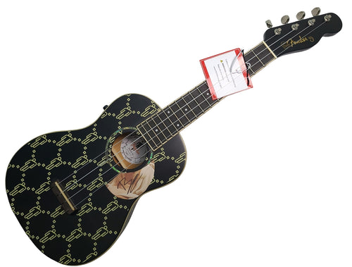 Billie Eilish Autographed Fender Signature Ukulele Black Guitar