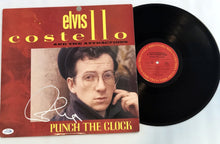 Load image into Gallery viewer, Elvis Costello Punch The Clock Autographed Vinyl Album Lp
