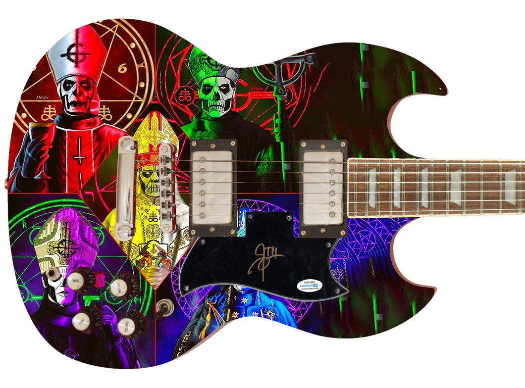 Ghost Papa Emeritus III Autographed Signed 1/1 Custom Graphics Photo Guitar