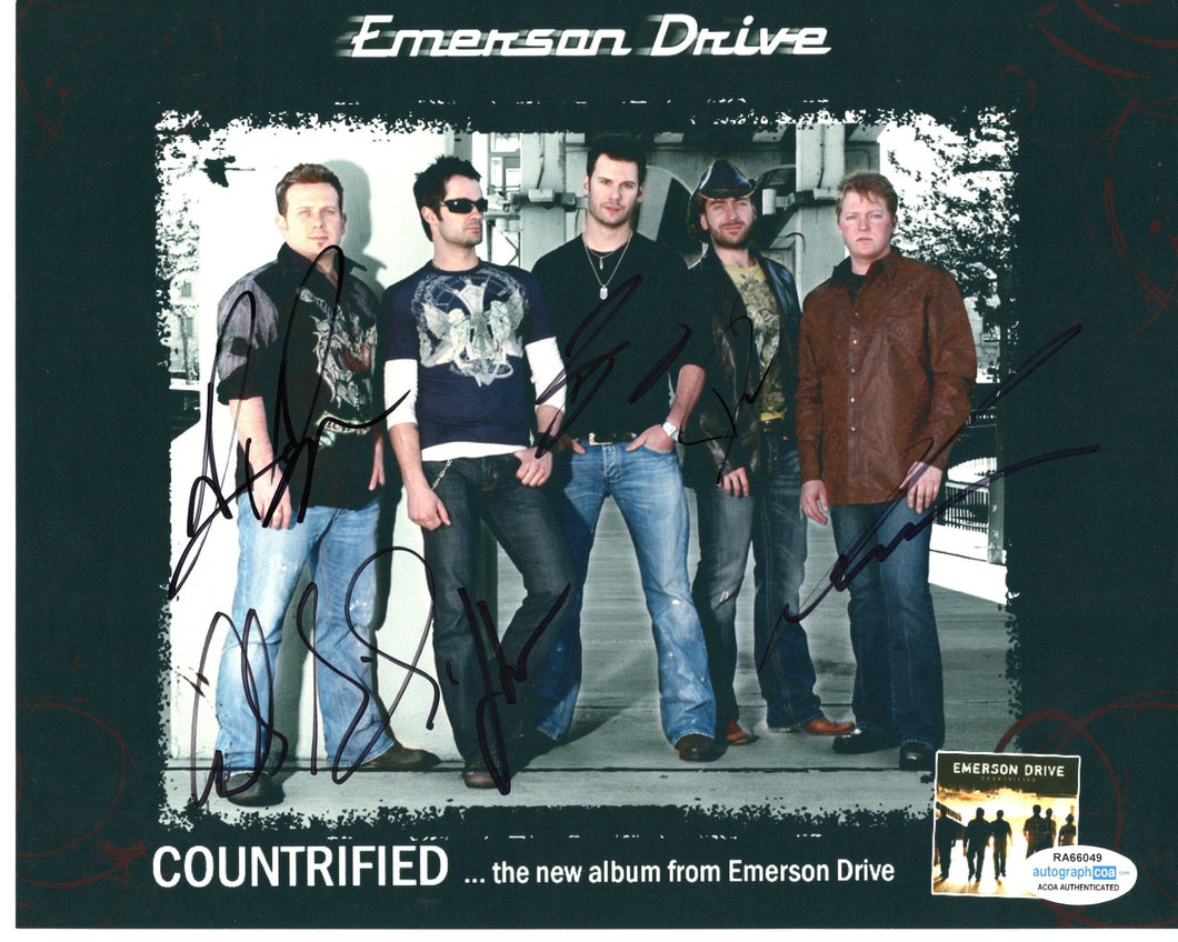 Emerson Drive Autographed Signed 8x10 Photo
