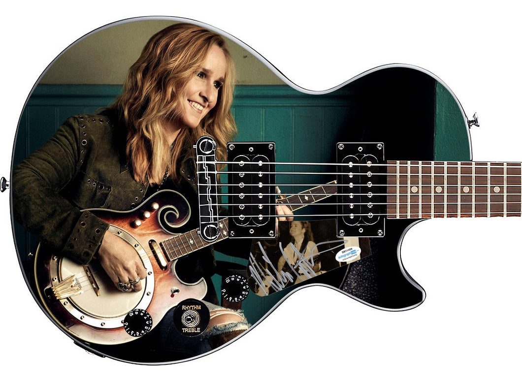 Melissa Etheridge Autographed Epiphone 1/1 Custom Graphics Guitar