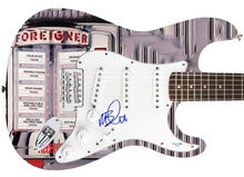 Load image into Gallery viewer, Foreigner Michael Bluestein Autographed Signed 1/1 Custom Graphics Guitar
