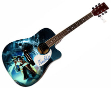 Load image into Gallery viewer, Michael J. Fox Autographed Back To The Future Graphics 1/1 Acoustic Guitar ACOA
