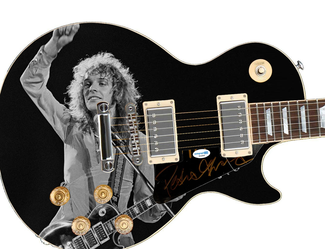 Peter Frampton Decades of Rockin Signed 1/1 Custom Graphics Electric Guitar
