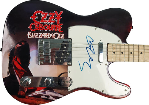 Ozzy Osbourne Autographed Blizzard Of Ozz Album Lp Photo Graphics Guitar