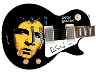 Peter Gabriel Autographed Signed 1/1 Custom Graphics Photo Guitar
