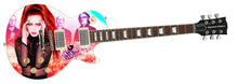 Load image into Gallery viewer, Garbage Shirley Manson Autographed Custom Graphics 1/1 Photo Guitar ACOA
