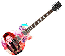 Load image into Gallery viewer, Garbage Shirley Manson Autographed Custom Graphics 1/1 Photo Guitar ACOA
