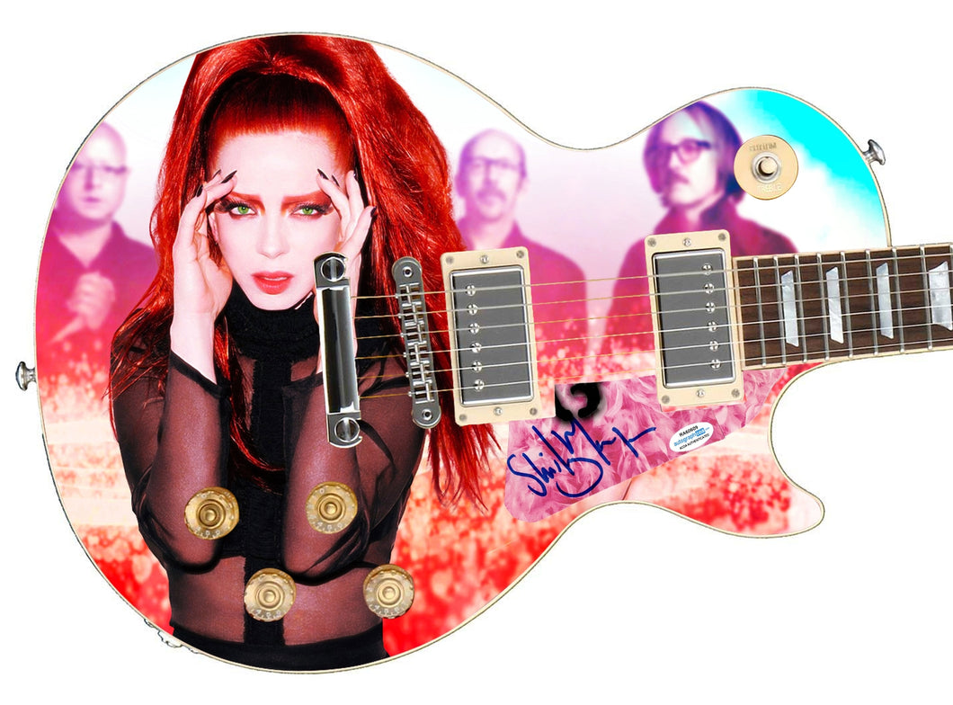 Garbage Shirley Manson Autographed Custom Graphics 1/1 Photo Guitar