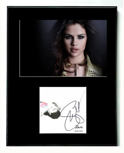 Selena Gomez Autographed Signed RARE Cd Album Matted Photo Display
