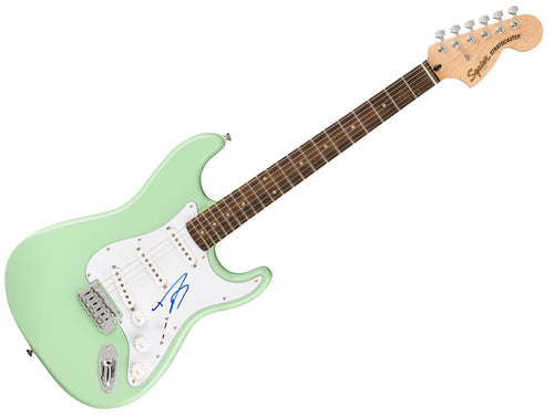 Dave Grohl Nirvana Foo Fighters Signed Surfer Green Fender Stratocaster Guitar