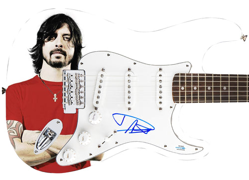 Dave Grohl Autographed Guitar - Intense Custom Graphics - COA & ACOA Certified
