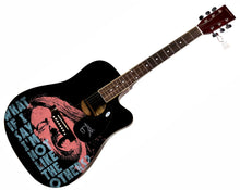 Load image into Gallery viewer, Dave Grohl Foo Fighters Autographed Custom Graphics 1/1 Acoustic Guitar ACOA
