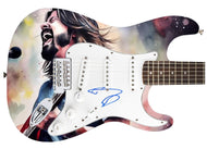 Dave Grohl Autographed Custom Graphics Guitar - COA - Rock Memorabilia