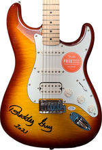 Load image into Gallery viewer, Buddy Guy Autographed Cherry Sunburst Fender Stratocaster Guitar ACOA
