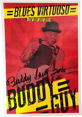 Buddy Guy Autographed Blues Virtuoso Litho Poster