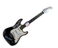 Load image into Gallery viewer, The Kinks Ray Davies Autographed Hand Airbrushed Painting Fender Guitar PSA

