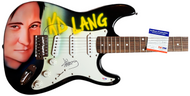 K.D. Lang Autographed Signed Hand Airbrushed Painting Guitar