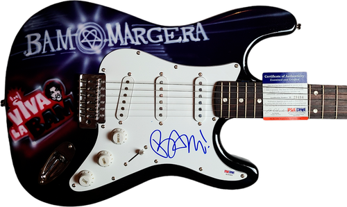 Bam Margera Autographed Signed Hand Airbrushed Painting Guitar