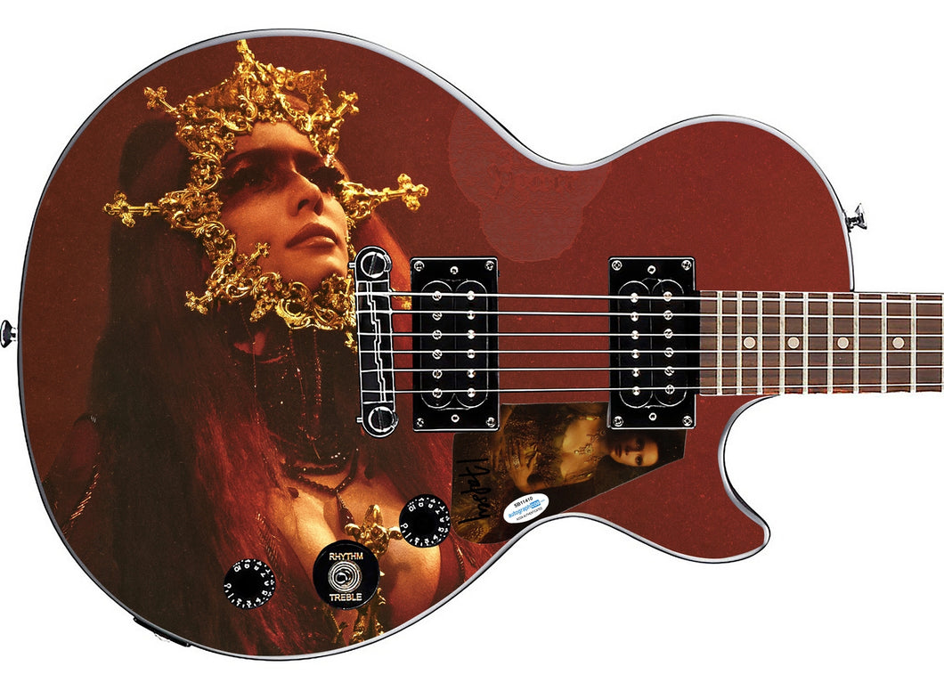 Halsey Autographed Epiphone 1/1 Custom Graphics Guitar