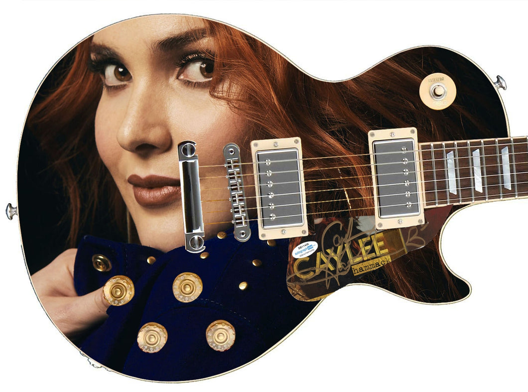 Caylee Hammack Autographed Signed Custom Photo Graphics Guitar