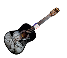 Load image into Gallery viewer, Smothers Brothers Dick Tom Autographed Airbrushed  Guitar UACC AFTAL PSA

