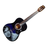 Load image into Gallery viewer, James Taylor Autographed Signed Airbrushed Painting Guitar UACC AFTAL RACC
