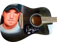 Load image into Gallery viewer, Rodney Atkins Autographed Airbrushed  Acoustic Painting Guitar UACC AFTAL
