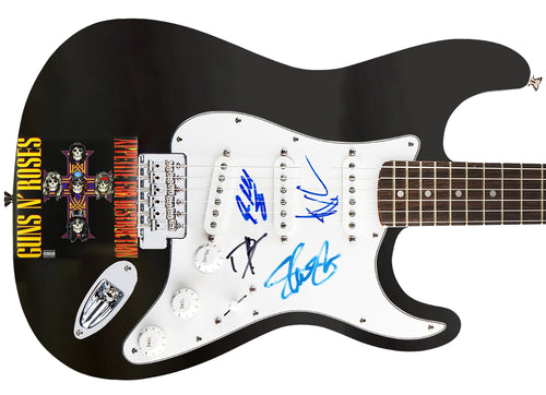 Guns N Roses Autographed Signed 1/1 Custom Graphics Guitar