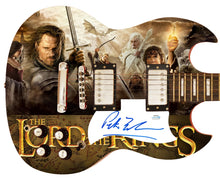 Load image into Gallery viewer, Peter Jackson Autographed Custom Graphics LOTR Movie Photo Guitar

