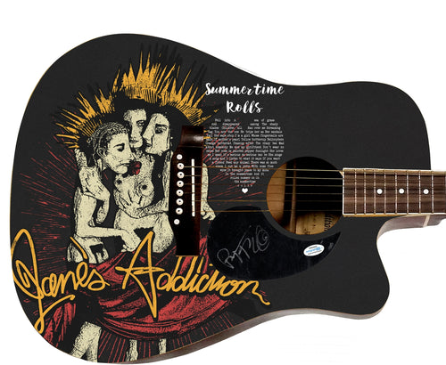 Jane’s Addiction Perry Farrell Autographed 1:1 Graphics Photo Guitar