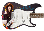 Carly Rae Jepson Call Me Maybe Autographed 1/1 Custom Graphics Guitar