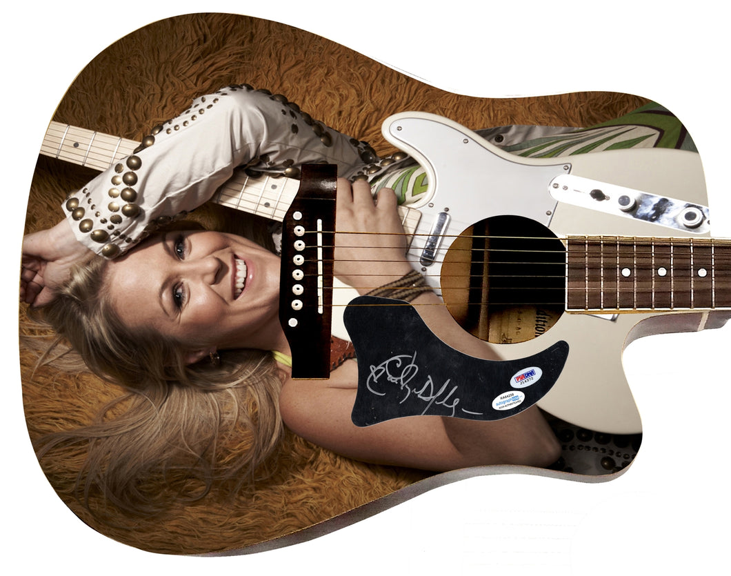 Carolyn Dawn Johnson Autographed 1:1 Signature Edition Graphics Photo Guitar