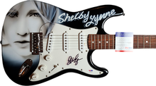 Load image into Gallery viewer, Shelby Lynne Autographed Airbrushed Painting Guitar UACC AFTAL RACC TS
