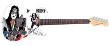 Load image into Gallery viewer, KISS Ace Frehley Signed Custom Graphics Photo Guitar ACOA
