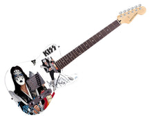 Load image into Gallery viewer, KISS Ace Frehley Signed Custom Graphics Photo Guitar ACOA
